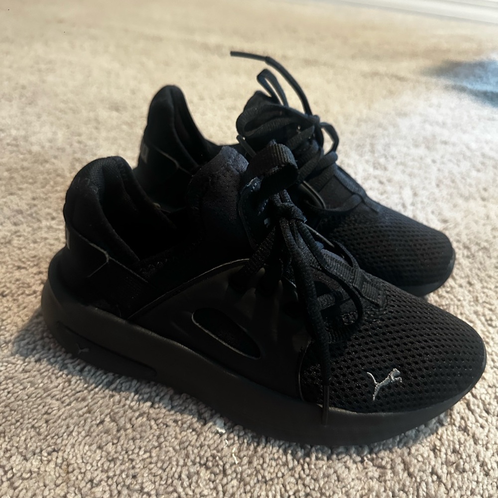 Puma Kids All-Black Sneakers